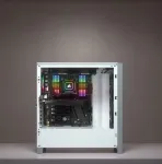 Corsair iCUE 4000X RGB Midi bok&scaron;tas baltas
