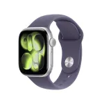 APPLE Watch Series 11 GPS + Cellular 42 mm sidabrinis aliuminio korpusas su Purple Fog Sport dirželiu S/M