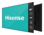 Hisense 86DM66D 86 colių (2,18 m) 4K UHD IPS skaitmeninės reklamos ekranas, 3840 x 2160, 500 cd/m&sup2;, Android 11, Wi-Fi, darbas 24/7, juodas