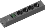 Prailginimo laidas Bachmann 420.0012 2m 4 AC lizdai Vidaus Juoda