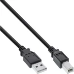 USB 2.0 kabelis Type A ki&scaron;tukas / B ki&scaron;tukas juodas 7 m InLine 34557X