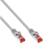 InLine Patch Laidas S/FTP PiMF Cat.6 250MHz varis be halogenų pilkas 10m