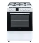 FINLUX FC-692GWNW &ndash; laisvai pastatoma dujinė-elektrinė viryklė su dujiniais degikliais ir elektrine orkaite