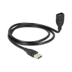 USB kabelis DeLOCK 1 m USB 2.0 USB A juodas