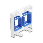 DeLOCK 81557 Easy 45 modulis su dviem keystone laikikliais, 45 x 45 mm, baltas/mėlynas