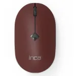 INCA pelė IWM-231RB 1600 DPI, belaidė, 4 mygtukai, ruda, 2,4 GHz