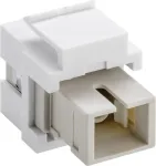 Goobay 80017 - Plok&scaron;čias SC adapteris, baltas, moteri&scaron;kas-moteri&scaron;kas, plastikinis