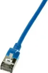 LogiLink Ultraflex SlimLine - jungiamasis laidas - RJ-45 (ki&scaron;tukas) į RJ-45 (ki&scaron;tukas) - 1,5 m - 3,8 mm - ekranuotas PIMF - CAT 6a - ekranuotas, be halogenų, liejinis - mėlynas, RAL 5015
