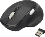 Renkforce RF-WM-220 belaidė pelė, Bluetooth&reg;, M/L, optinė, juoda, 11 mygtukų, 4800 dpi, ergonomi&scaron;ka, Easy Switch 3 įrenginiai, Multipair funkcija (RF-6857524)