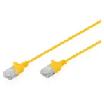 Pataisos laidas CAT6 U-UTP slim, DIGITUS DK-1618-050S-Y, 5 m, geltonas
