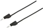 VOLTCRAFT matavimo laidas [Ki&scaron;tukas 4 mm - Ki&scaron;tukas 4 mm] 1,5 m Juodas MSB-300 (MSB-300-1.5-SW)