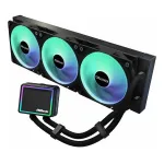 ASRock Challenger 360 Digital ARGB Black &mdash; 360 mm skysčio au&scaron;intuvas CPU, ARGB ap&scaron;vietimas, radiatoriniai ventiliatoriai