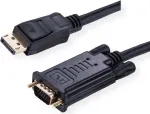 Value 11.99.5802 vaizdo kabelis-adapteris 2 m VGA (D-Sub) DisplayPort juodas