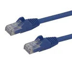 StarTech.com 1m CAT6 Ethernet kabelis mėlynas CAT 6 Gigabit Ethernet laidas - 250MHz 100W PoE RJ45 UTP tinklo/jungiamasis kabelis be kabliukų su įtempimo mažinimu, individualiai i&scaron;bandytas