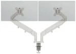 Dvigubas monitoriaus laikiklis Leitz Ergo Space Saving, spaustuvas/įvorė, 18 kg, 43,2 cm (17 inch), 81,3 cm (32 inch), 100 x 100 mm, Pilka