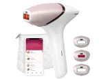 IPL plaukų &scaron;alinimo prietaisas Philips Lumea 9000 Series BRI955/01 &mdash; SenseIQ, akumuliatorinis, aukso/baltos spalvos, visos kojos 8,5 min