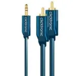 MP3 adapterio laidas (3,5 mm lizdas / 2x RCA ki&scaron;tukas) - 5,0 m