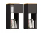 TOP E SHOP GALAX 20/1S Naktinis staliukas, antracitas/artisan