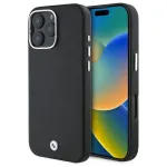 BMW M Collection iPhone 16 Pro kietas dėklas &bdquo;Full Wrapped Metal&ldquo; su MagSafe, juodas