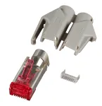 EFB RJ45-Hirose Connector STP, TM21 Grey, 100 Pieces, 3 Elements, Cat. 6