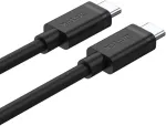 UNITEK USB-C to USB-C laidas 3 m &ndash; juodas &ndash; USB 3.2 Gen 2 10Gbps 100W PD