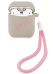 Guess Apple AirPods 1/2 Cover Silicone Vintage Case pilkas