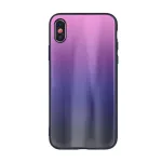 iLike Apple iPhone XR Aurora Glass Case Pink-Black