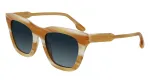 Victoria Beckham VB630S-774 Moteri&scaron;ki kvadratiniai acetatiniai akiniai nuo saulės Havana ruda gradientas 53mm
