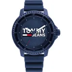 Tommy Hilfiger Men's Decker Quartz Watch 1792000 46 mm Blue Dial Brown Leather