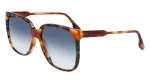 Moteri&scaron;ki akiniai nuo saulės Victoria Beckham VB610SCB-212 Havana acetatinis drugelio rėmelis, rudi gradientiniai lę&scaron;iai 59 mm