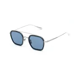 BELSTAFF MERRICKAZULW Vyri&scaron;ki akiniai nuo saulės &ndash; kvadratinis acetatinis rėmas su UV400 apsauga (47/23/143 mm)