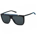 Converse Unisex akiniai nuo saulės SCO23099U28Z, stačiakampis Havana acetato rėmelis, rudi lę&scaron;iai, 99 mm
