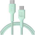 Green Cell PowerStream USB-C į USB-C Laidas 100W 1,2m Mėtų Žalia