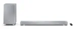 Sharp HT-SBW53121(SL) 3.1.2 Dolby Atmos/DTS:X garso juosta su belaidžiu žemųjų dažnių bloku, 550 W, Bluetooth, sidabrinės spalvos