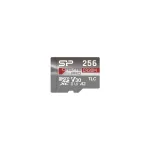 Silicon Power CreatePro CR30M 256 GB microSDXC atminties kortelė su SD adapteriu, UHS-I U3, V30, A2, 10 klasė, iki 170 MB/s skaitymas