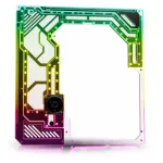 &Scaron;oninis dangtis Singularity Spectre 4 Aevum Dual Loop Side Panel Acrylic Clear juodas