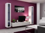 Cama TV stovas VIGO '180' 30/180/40 baltas/baltas blizgus