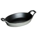 Mini ovali kepimo ir tro&scaron;kinimo forma Staub 250 ml Grafitas