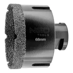 NEO TOOLS Deimantinis vainikinis grąžtas 68 mm x M14 porcelianui, granitui ir natūraliam akmeniui
