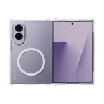 CARE by PanzerGlass Urban Combat dėklas, skirtas Samsung Galaxy Z Fold8, permatomas su White Qi