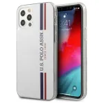 U.S. Polo Assn. USHCP12MPCUSSWH iPhone 12/12 Pro 6,1 colio baltas Tricolor Collection kietas dėklas