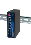 ALLNET ALL-SGI8104v3 pramoninis nevaldomas 2 lygio komutatorius, 6 prievadai GbE, 4x GbE RJ45, 2x SFP, be ventiliatoriaus, IP40