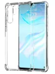 Evelatus Huawei P30 Lite karinės klasės smūgiams atsparus silikoninis dėklas TPU permatomas