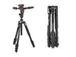 Manfrotto MKBFRLA-3W Befree 3-Way Live aliumininis trikojis su skysčio galvute, juodas