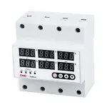 CNC EL240333 įtampos ir srovės valdymo relė, 63A, trifazė, DIN bėgelio montavimui, su reguliuojama apsauga