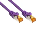 KABELMEISTER Cat.7 S/FTP tinklo kabelis, RJ45, TPE, be halogenų, violetinės spalvos, 0,5 m