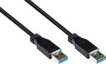 Good Connections USB 3.0 kabelis, Type-A male į Type-A male, juodas, 0,5 m 2712-S005