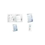 DURABLE L formos A4 portretinio formato stovas, permatomas akrilas, 2 vnt. 859619