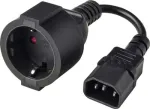 Renkforce maitinimo adapterio kabelis C14 į Schuko lizdą 0,15 m juodas RF-7176926