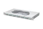 METZ CONNECT Splice Patch Panel 12xSC Duplex OM3, 1U, &scaron;viesiai pilkas 150455BA12-F